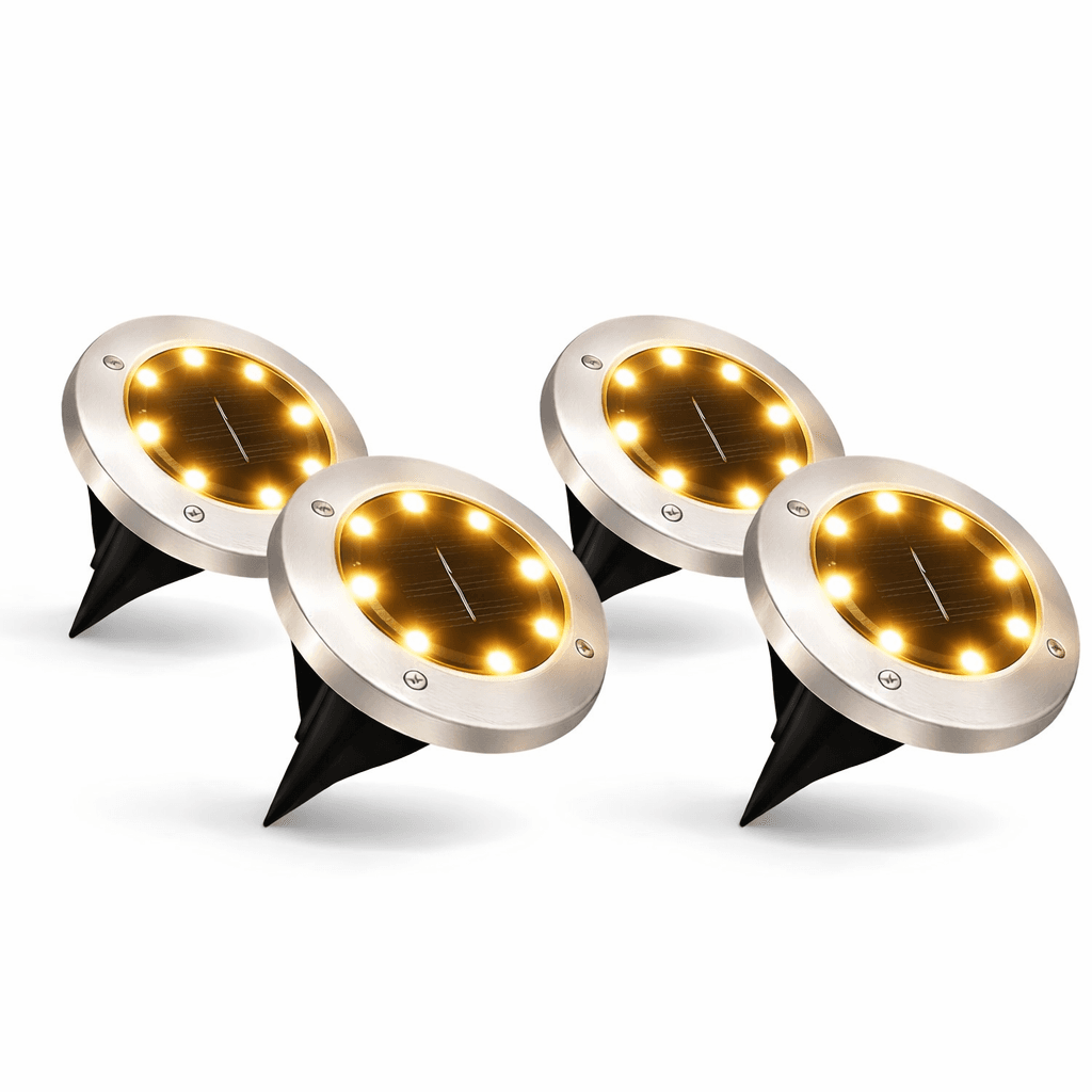 Estacas LED Luz Cálida Pack x4